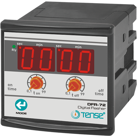 Relé intermitente analógico digital ajustable con pantalla LED