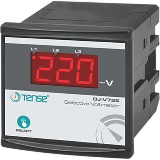 Voltímetre digital selectiu de 72x72 mm (1-500 V CA)