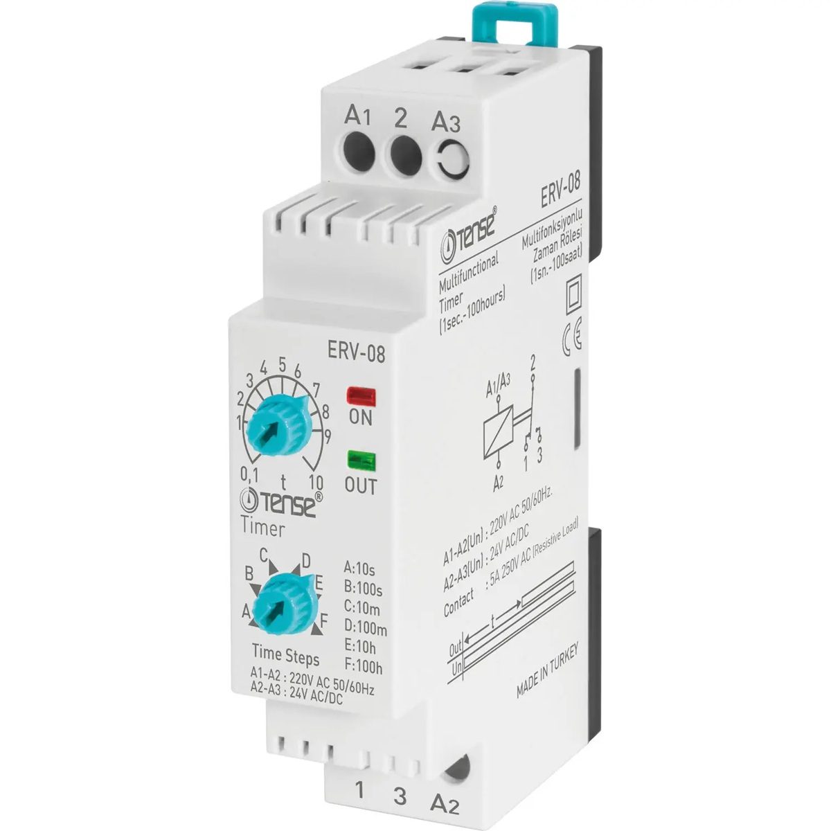 W-Auto type multifunctional timer relay 0.1 sec-100 hours